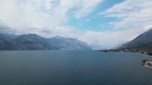 The Natural Beauty of Lake Garda is on Full Display in This Captivating Aerial View The Italian Lake