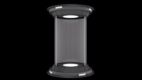 Plataforma de ficção científica futurista branca abstrata Alpha Loop