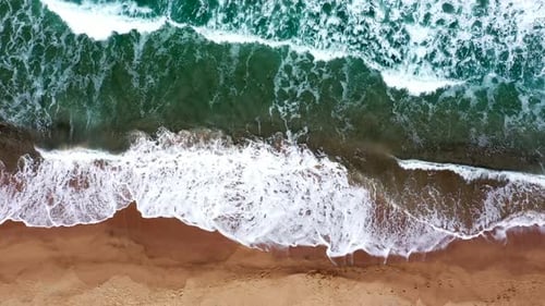 Waves Crashing on the Beach