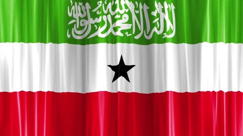 Somaliland Flag Curtain Wave
