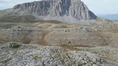 Vue aérienne du sommet d'Astraka en Grèce