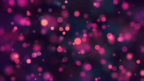 Abstract Bokeh Particle Lights Festive Background Animation
