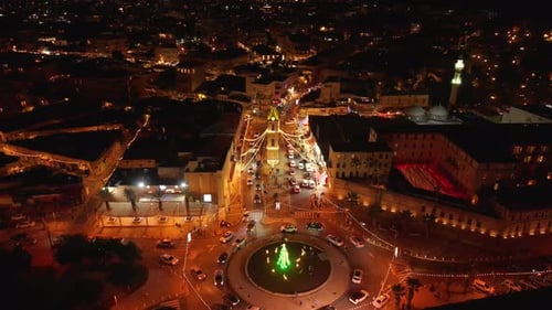 Festive Lights at Jaffa's Historical Clock Tower Square