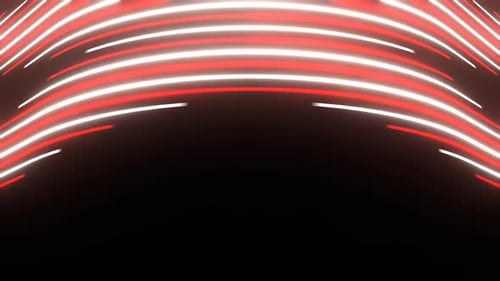 Red And White Abstract Neon Vertical Lines Show Background Vj Loop In 4K