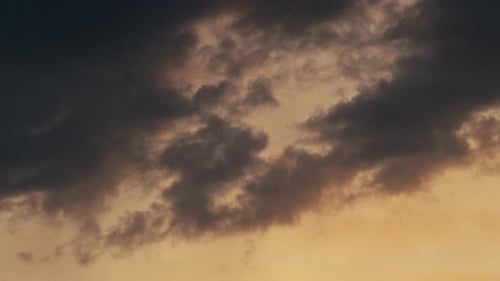 Orange Clouds Sky Sunset in Berlin Germany