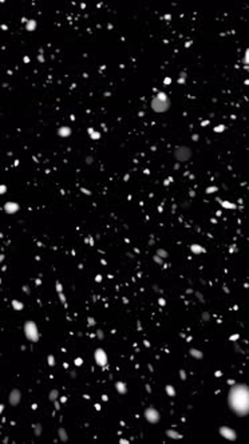 Snow Particles Movement Vertical View 02