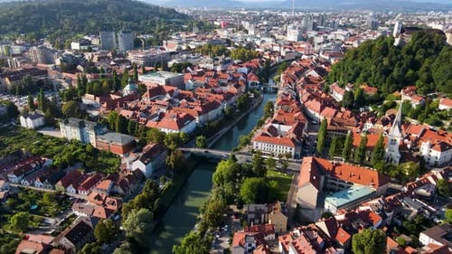 Slovenia Ljubljana Aerial Drone 4.mp4