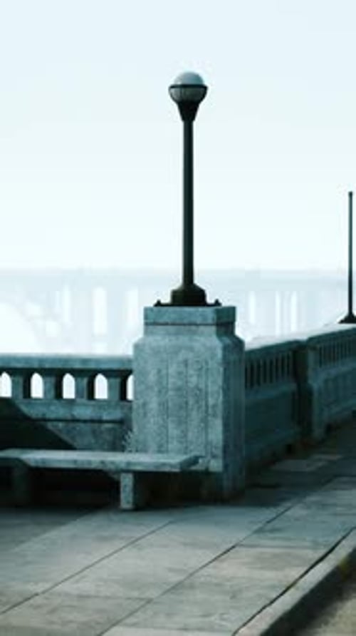 View of the Bridge Over the River