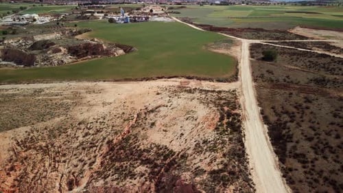 Flying Over An Arid Region In Spain
