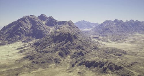 Majestic Mountain Landscape Revealing Rugged Terrain and Clear Skies