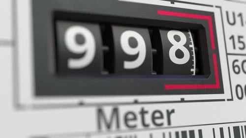 Analog Counter or Meter with ECO Text