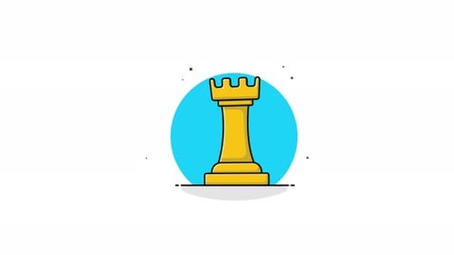 4K King Chess Figure Animationsvideo