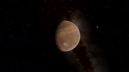 Mars in Space: A Stunning Celestial View