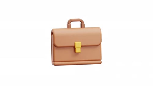 Modern 3D Briefcase Animation for Corporate Projects