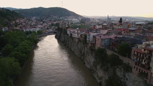 Aerial View of the Georgia Landmarks