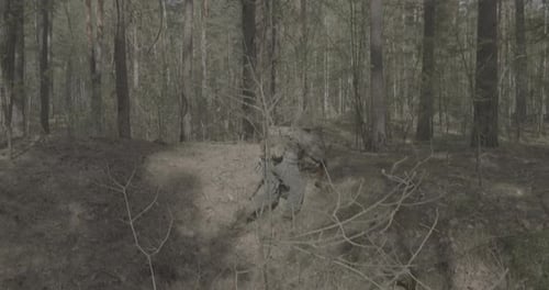 Reconstituteur déguisé en infanterie allemande