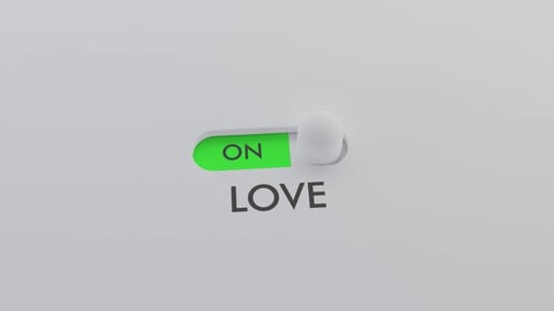 Love Toggle Switch On Off Activation Animation