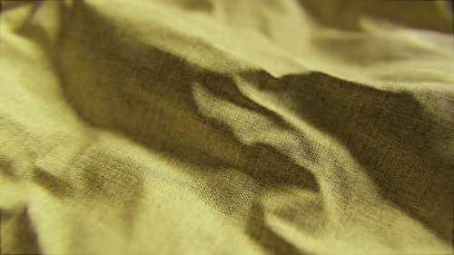 Moving Yellow Fabric Material Texture Wave