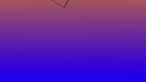Ein minimalistischer geometrischer 2D-Übergang, der aus Quadraten besteht.