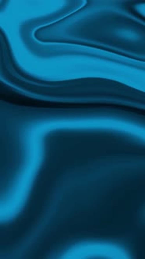 Abstract blue color liquefying animated liquid background stock video.