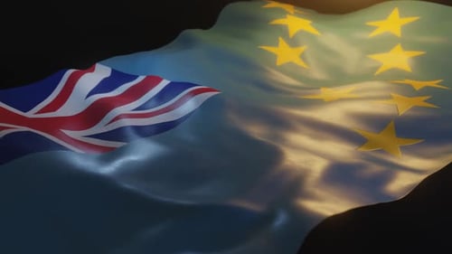 Tuvalu Flag with ambient, warm lighting