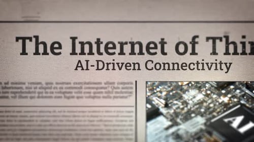 Corporate Newspaper Headline Reveal Animation