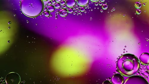 Abstract Multicolored Bubbles with Shifting Background