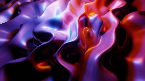 Wave Vj Loop Background Purple And Pink Colors HD