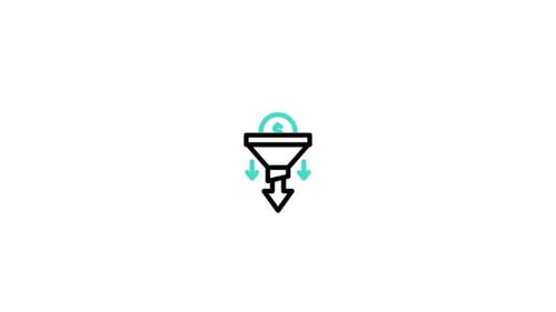 Animated Sales Funnel Icon with Dollar Sign