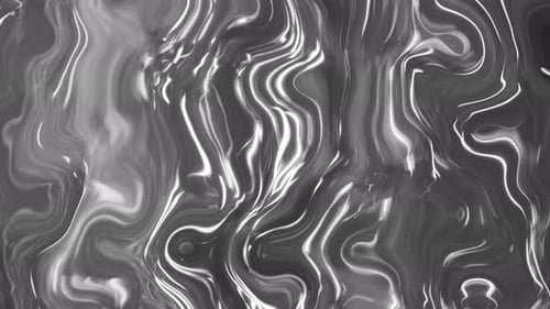 Abstract Flowing Silver Liquid Metallic Background
