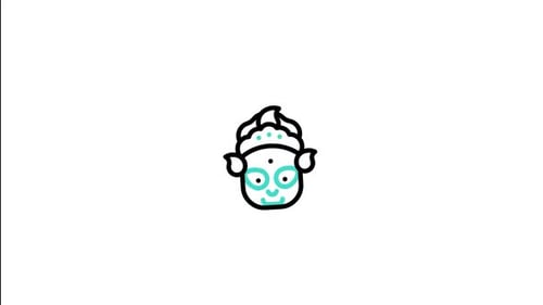 Minimalist Skincare Facial Mask Icon Animation