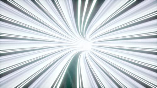 Super Speed Space Star Light Lines in Black and White