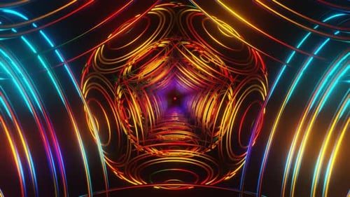 Neon Disco Strobe Light VJ Loop Alive with Flashing Lights