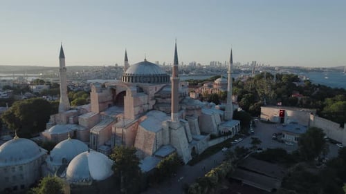 Errichtung einer Shot-Sofia-Moschee in Istanbul, Türkei