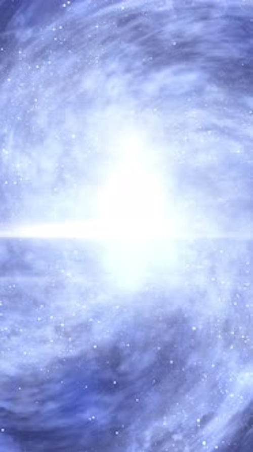 Vertical Space Nebula Background with Bright Star Light