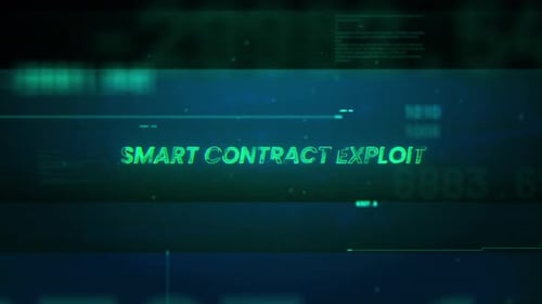 Glitch Digital Title Reveal with Cyber Tech Background