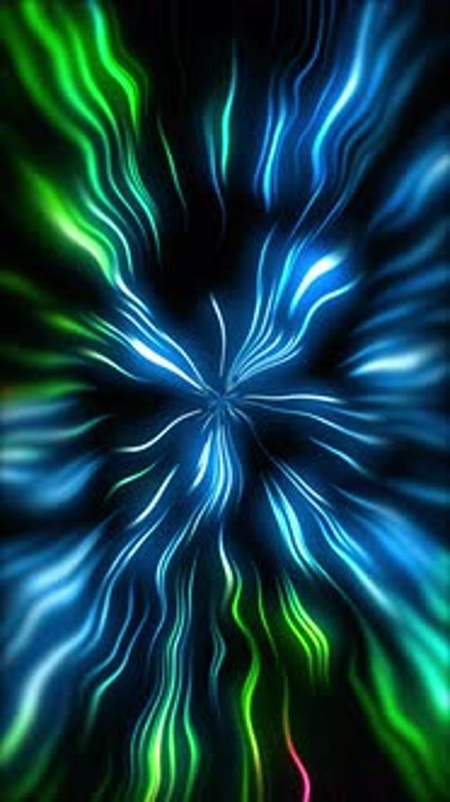 4K Abstract Background neon glow color moving seamless art loop Vertical video