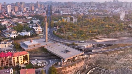 Aerial View Of Yerevan Cityscape, Capital Of Armenia