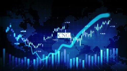Cng Words In The Petroleum Industry On Digital Background