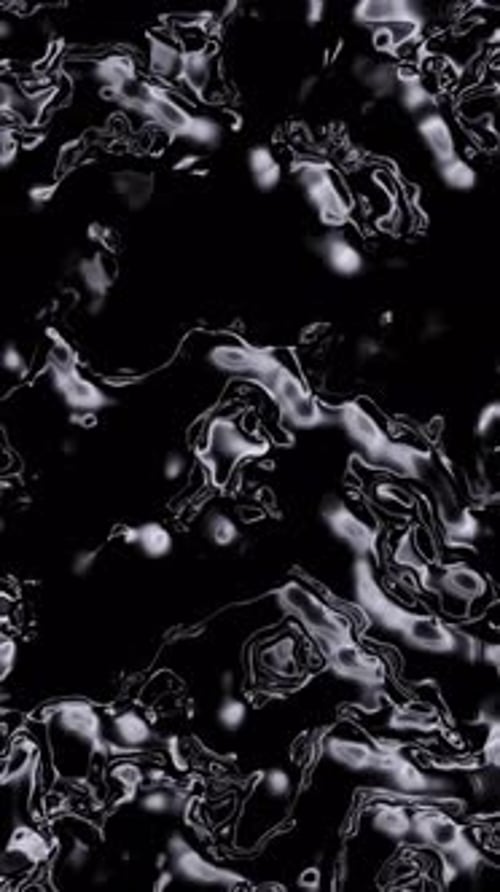 Abstract Fluid Liquid Chrome Wavy Surface Background