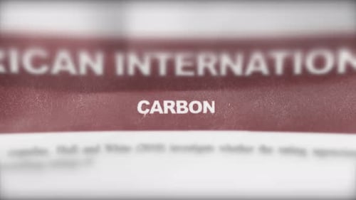 Carbon Breaking News Photoreal Newspaper