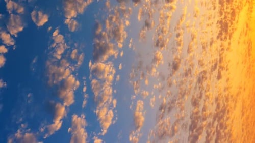 Vertical Time Lapse of a Colors of an Evening Sky