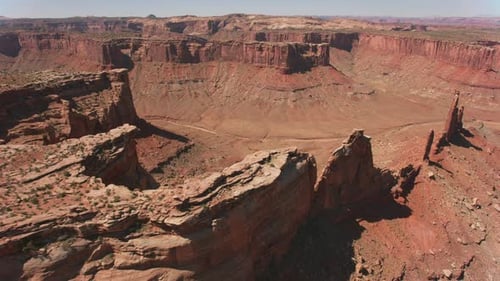 Canyonlands National Park, Utah Circa-2019. Aerial View of Canyonlands. From Helicopter