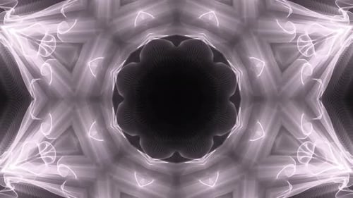 Fantastic Neon Geometric Event Mandala Background Vj Loop. 4623