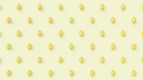 Animated Minimalist Geometric Lemon Pattern Background