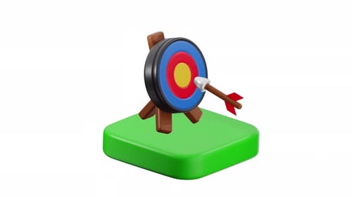 3d Icon Animation Archery