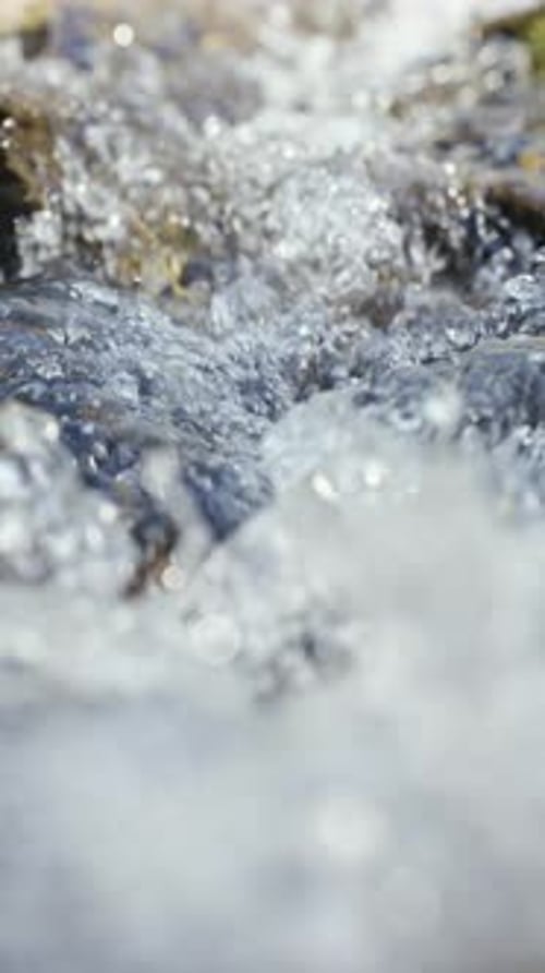 Slow Motion of Mountain River