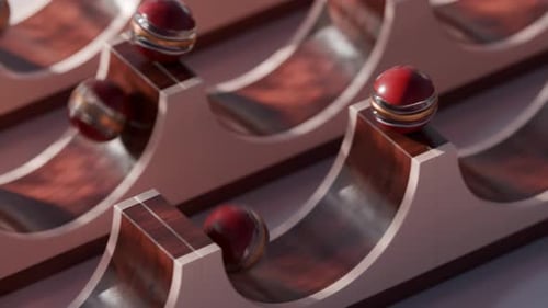 Slide Balls Loop 3D-Animation