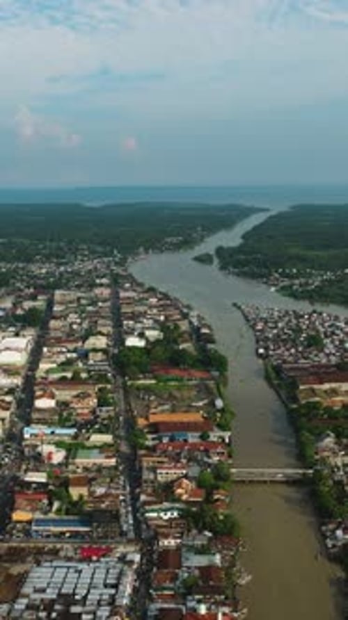 Cityscape Cotabato City in the Philippines