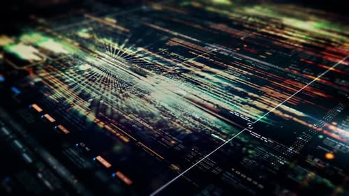 Futuristic Digital Data Stream Abstract Technology Background